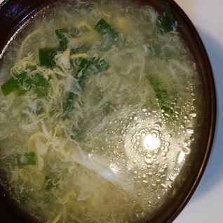 とろーり☆ニラ玉スープ